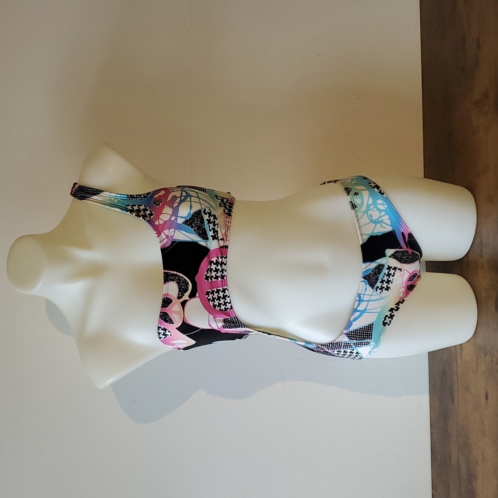 80s 90s Barbie neon Rusty Brand monokini cutout bathing swimsuits